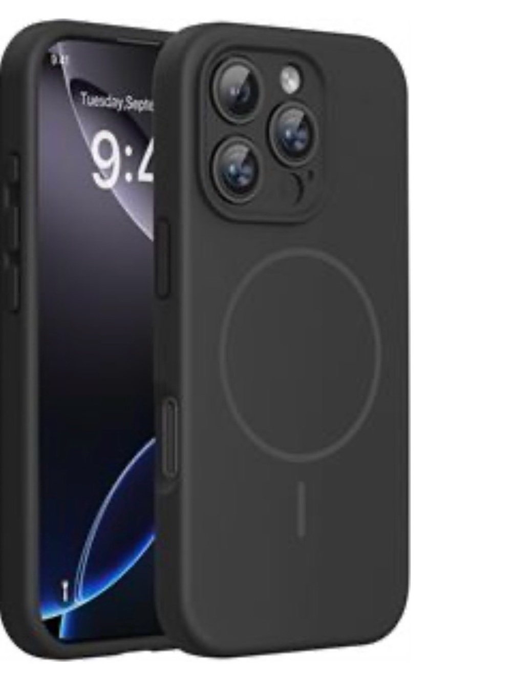 MagSafe Compatible Black iPhone 16 Pro Case